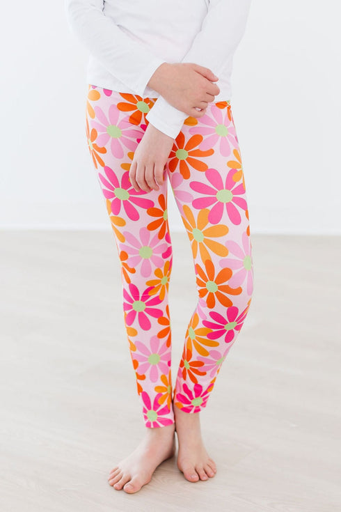 retro-daisies-leggings Mila &  Rose - Sophia's Style-Retro Daisies Leggings-6-12M--1